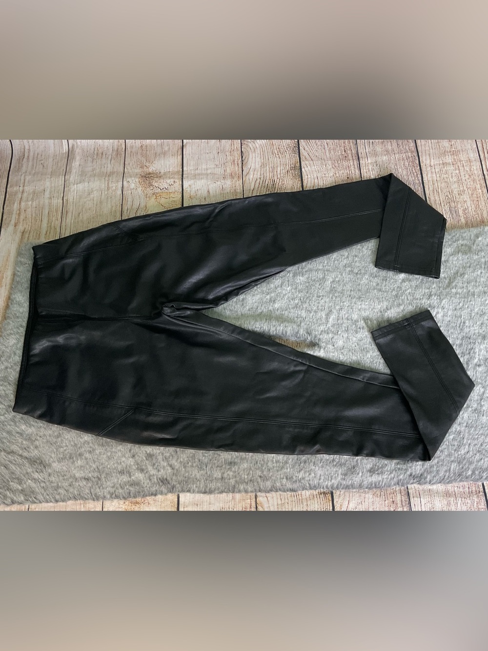 Nordstrom Black Faux Leather Skinny Pants Size S